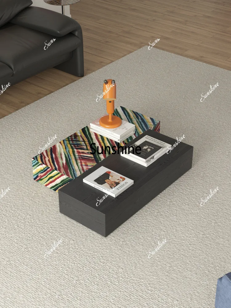 

Creative retro Italian minimalist coffee table light luxury high sense