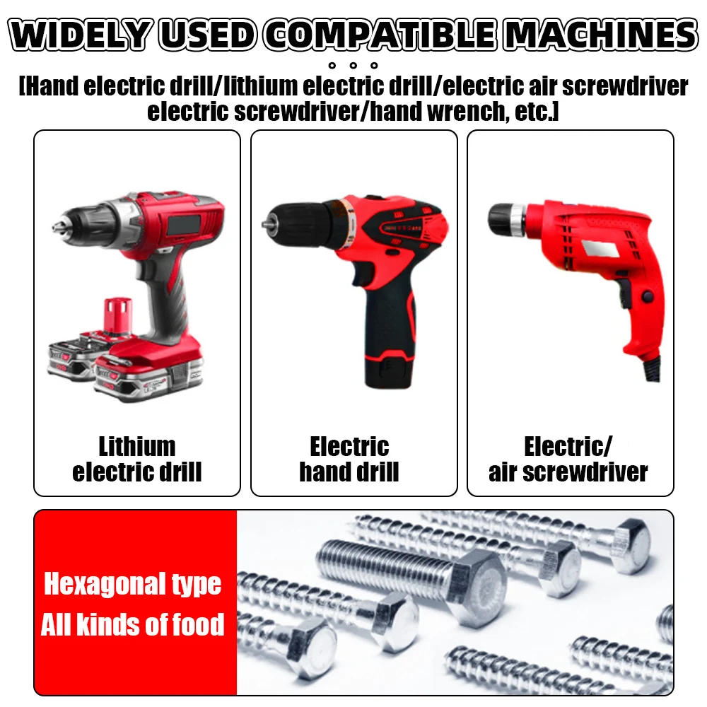 M4-M16 vite Tap Socket Adapter Holder Extension Bar 1/4 pollici Hex Shank Machine Tap Driver Thread Tap Adapter per trapano elettrico