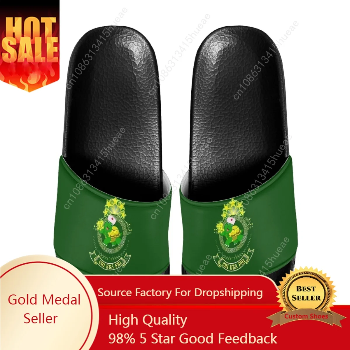 Women Soft Fashion Slippers Bathroom Slides Non Slip Trend Chi Eta Phi Sorority Designer Flats Shoes Female Breathable Sandals