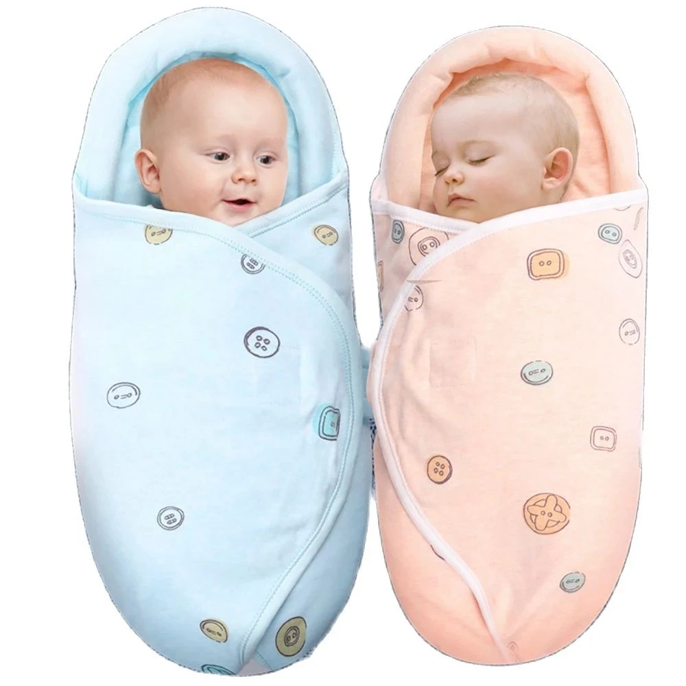 Baby Sleeping Bag For Newborn Cotton Extract Envelope Cocoon Bag Swaddle Wrap Blanket Head Protection Recien Nacido Warm 0-12M