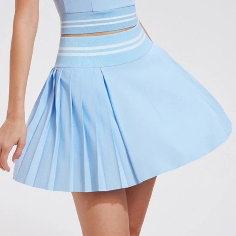 Summer sports skirt Anti-light Fitness Golf pleated skirt Fake two-piece tennis skirt with shorts outdoor sport skorts womens