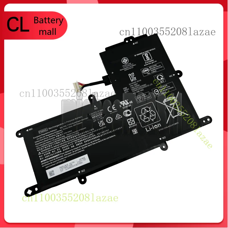 

Новый оригинальный аккумулятор FO02XL для HP Chromebook 11A L97355-005 TPN-DB0A L97353-2D1