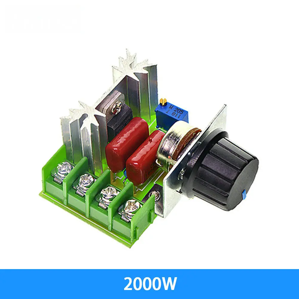 2000W 4000W AC 110V-220V SCR Adjustable Motor Speed Controller Control Dimming Dimmers Voltage Regulator Thermostat High-power