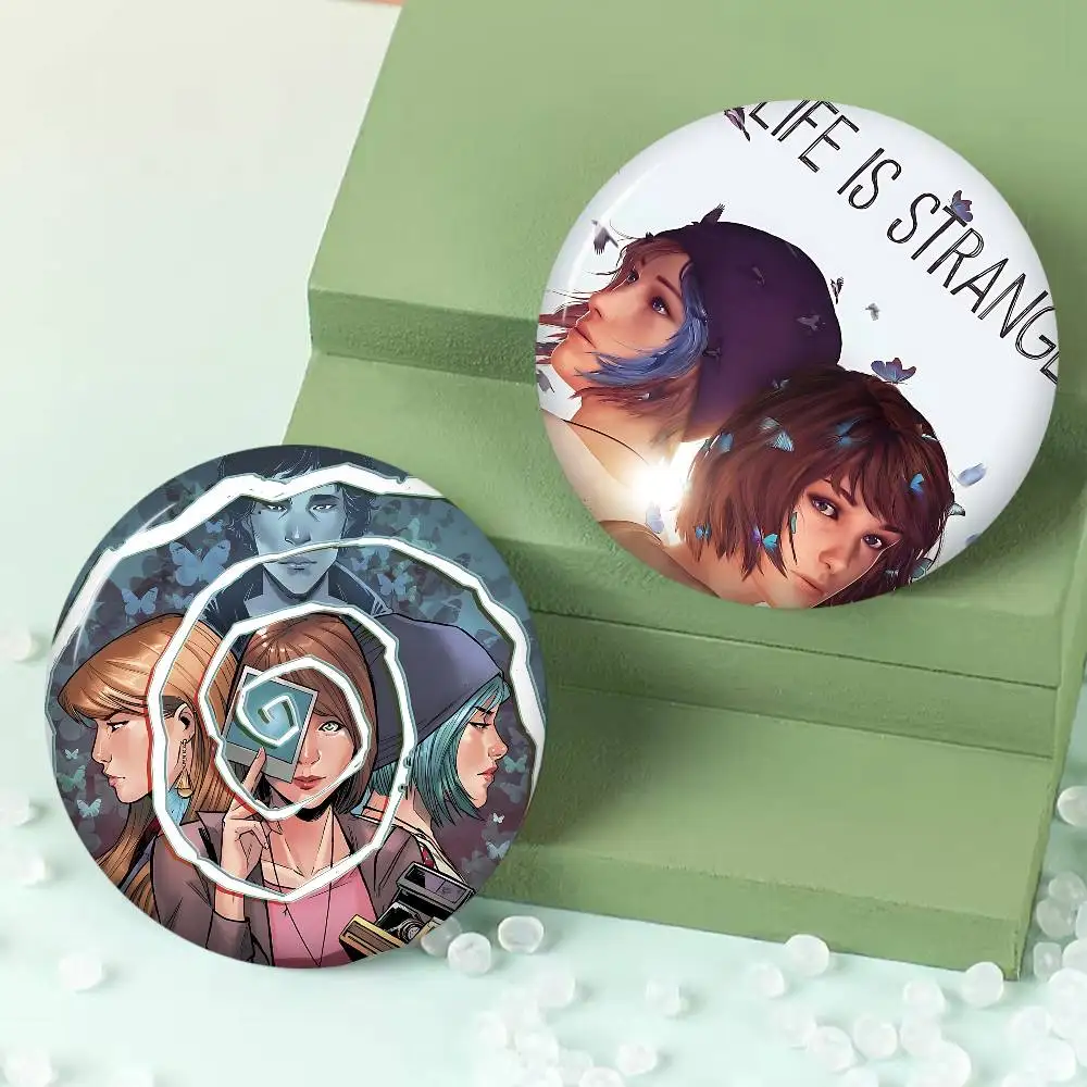 Interactive Movies L-Life Is Strange game 58mm Handmade Brooch Cartoon Cosplay Badge on Backpack Jewelry Accessories Gifts