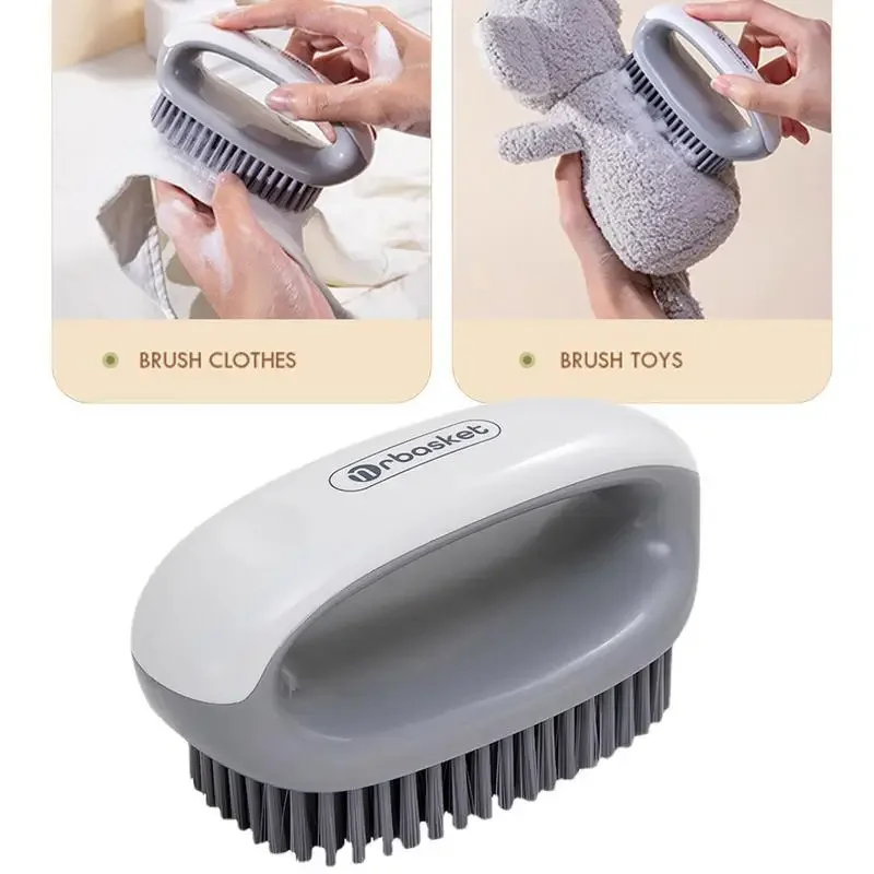 Shoe Cleaning Brush Laundry Scrub With Soft Bristle Anti-Slip Hangable Household Cleaning Brushes Tool Cleaning Supplies For