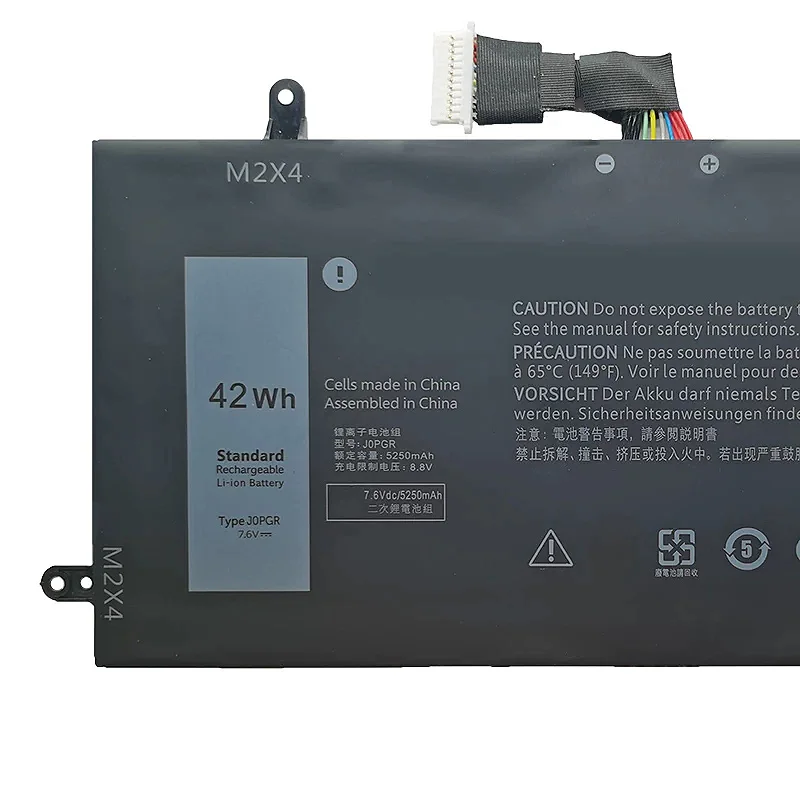 New Marvenho 42Wh 7.6V 5250mAh J0PGR JOPGR Laptop Battery For Dell Latitude 12 5285 2-in-1 Series 5290 2-in-1 T17G X16TW 1WND8
