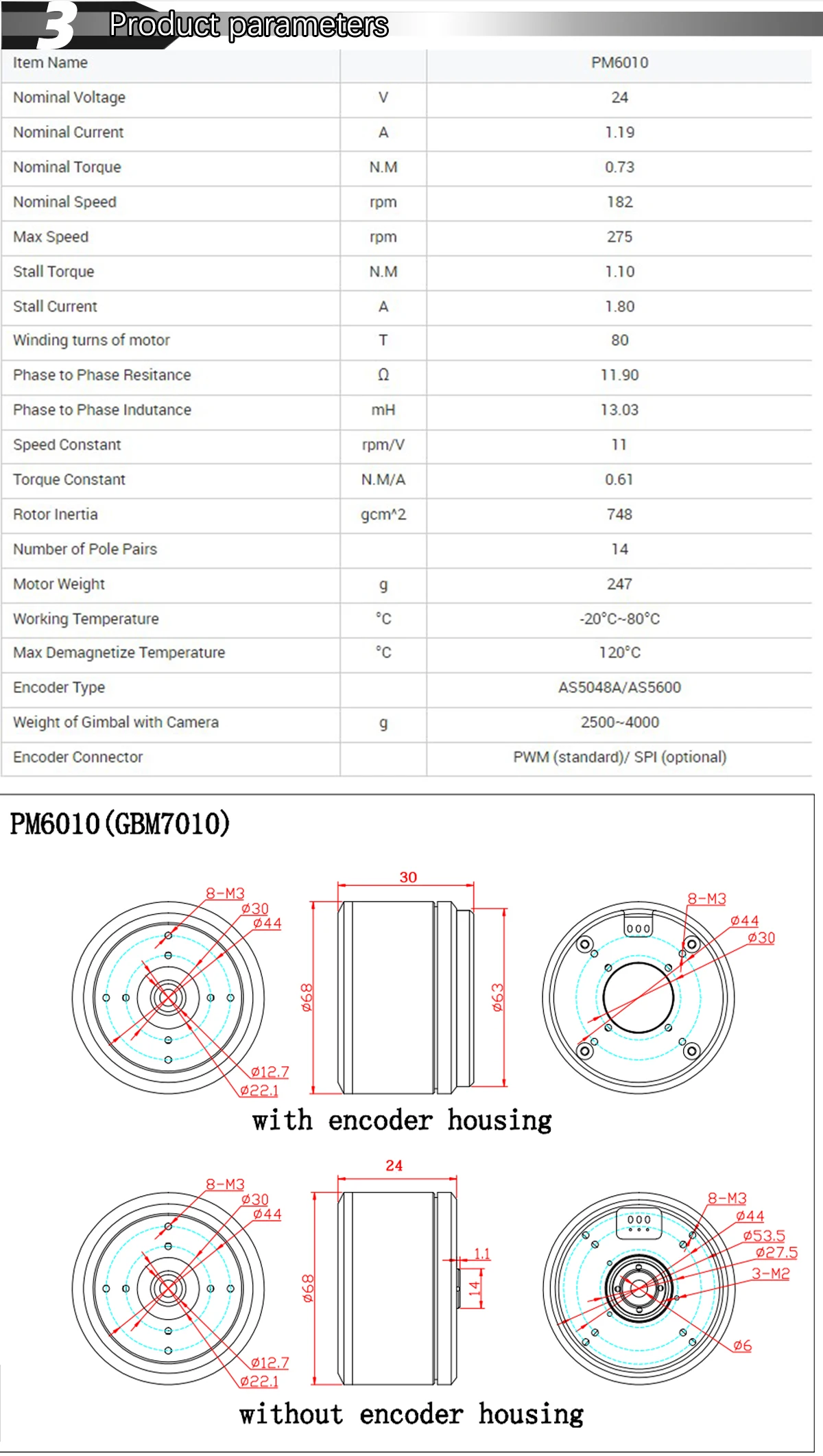 2026 مصنع Faradyi صنع عزم دوران عالي محرك بتيار مستمر بدون فرش محرك Gimbal الدوار الخارجي لجزازة العشب
