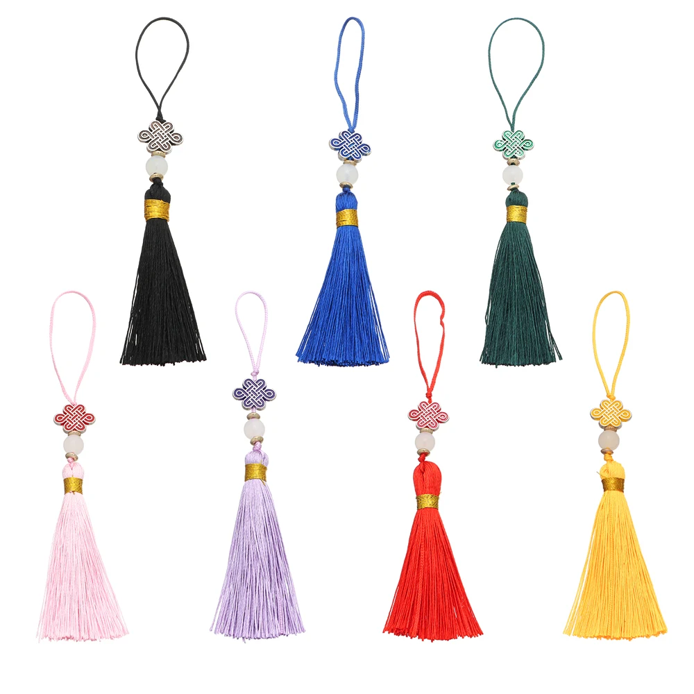 New 1Pc Imitation Chinese Knot Tassels DIY Curtain Clothes Bag Craft Supplies Classical Style Tassel Pendant 14cm