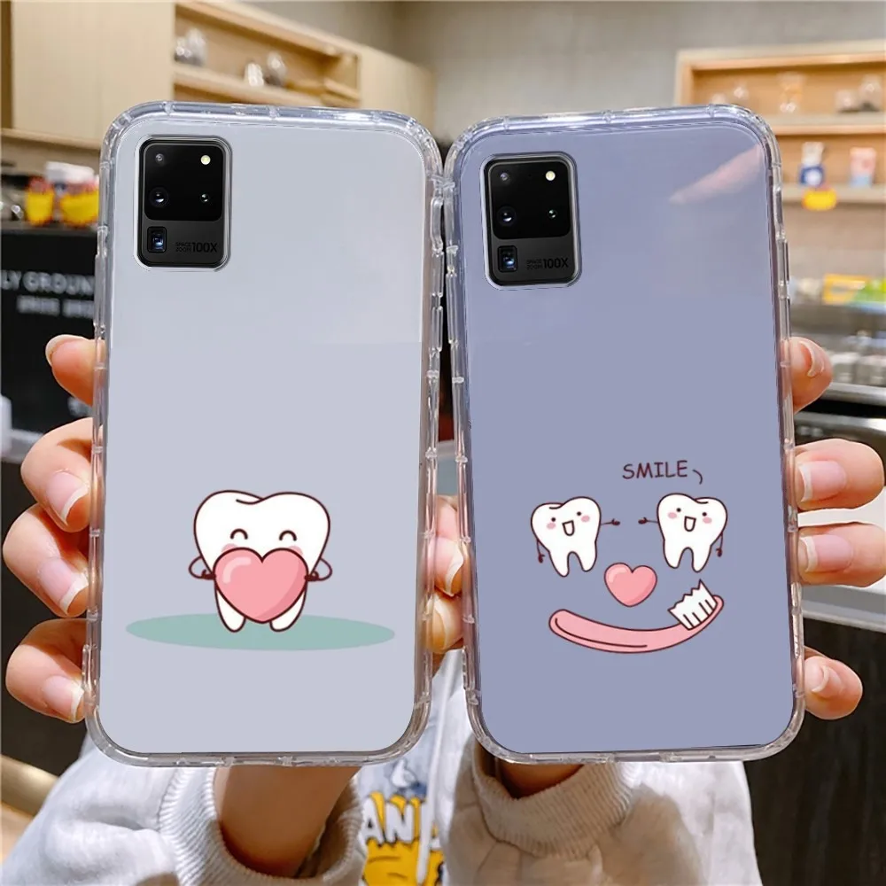 Cute Wisdom Teeth Dentist Tooth Phone Case For Samsung Galaxy A52 A12 A51 S21 Edge S22ULTRA S23 S20LITE Plus Ultra Cover