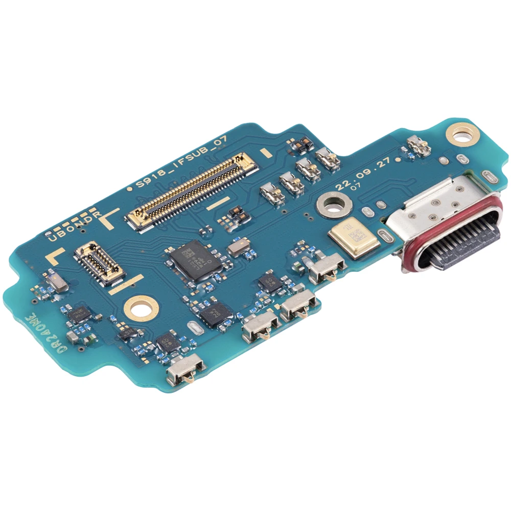 For Samsung Galaxy S23 Ultra 5G SM-S918U S918B/N/F S9180 USB Connector Dock Charger Charging Port With PCB Board Replacement