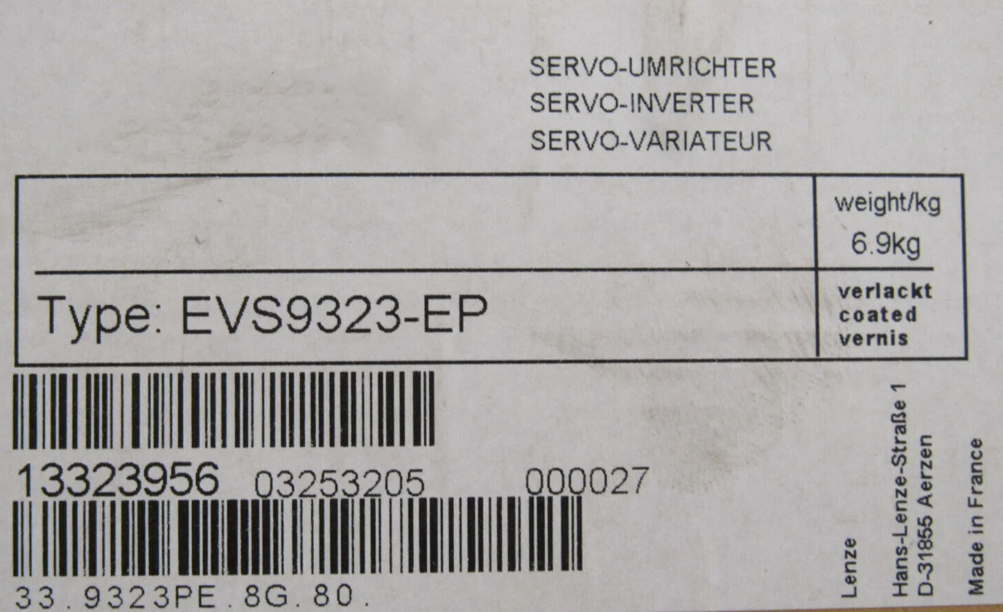 

1PCS NEW EVS9323-EP Function Module