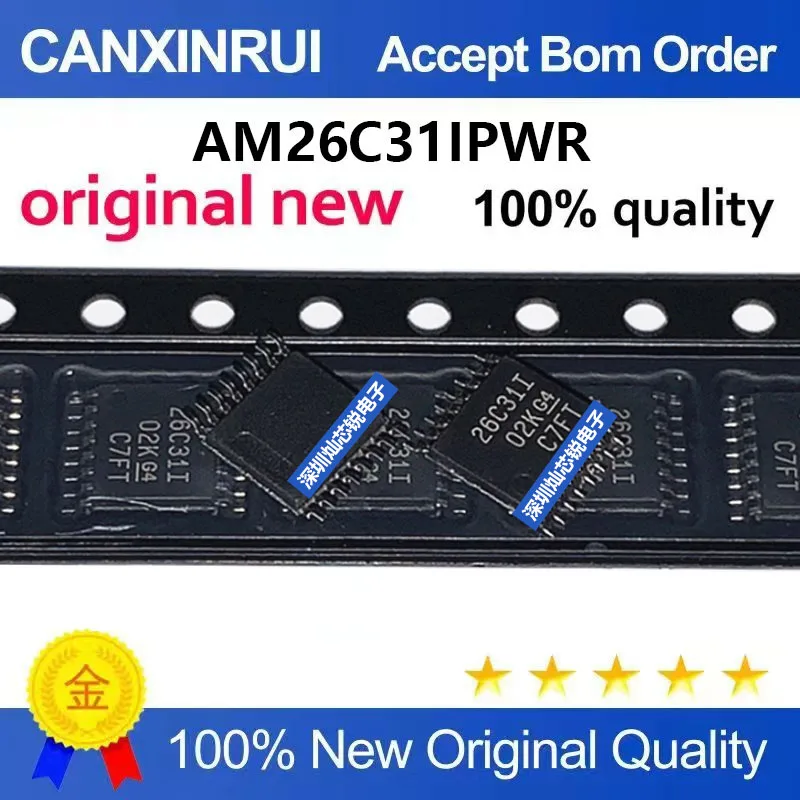 (5-100pieces)BBrand new original AM26C31IPWR 26C31I SMD TSSOP16 interface driver IC