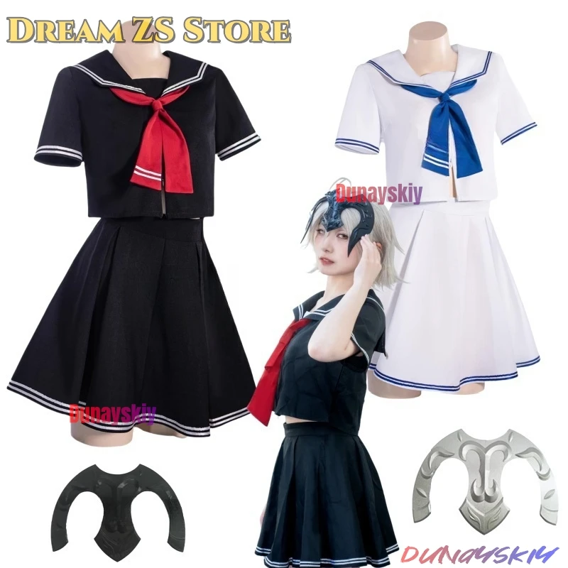 

Jeanne Joan Of Arc Alter 코스프레 Jirai Kei Costume Game Fate/Grand Order【S-2XL】Women JK School Uniform Woman Costume