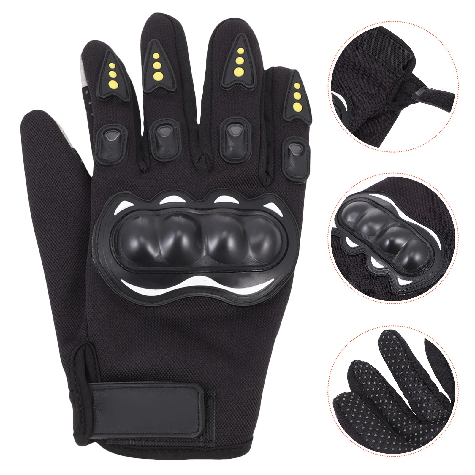 1Pair Winter Riding Gloves Touchscreen Warm Full-Finger Outdoor Cycling Gloves Skiing Windproof Anti-Slip Durable Comfortable