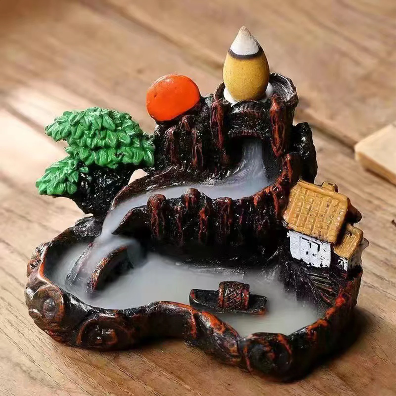 بخور ارتجاعي من السيراميك على الطراز الصيني، بخور ارتجاعي لتهدئة العواطف، تخفيف القلق #2