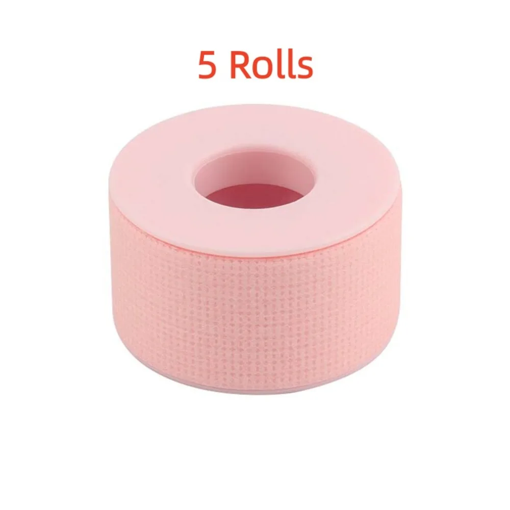 

5 Rolls Non-woven Micropore Silicone Gel Eyelash Tape Breathable Multi Use Lash Extension Makeup Tools Adhesive Anti-allergy