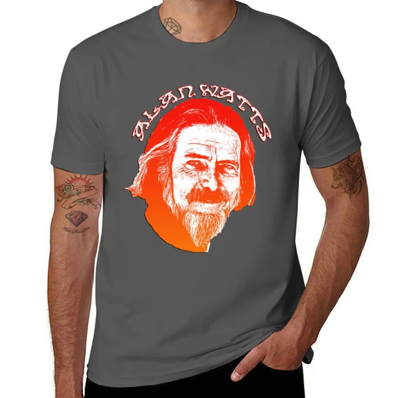 Alan Watts T-Shirt Athletic Quick Dry T-Shirt for Men