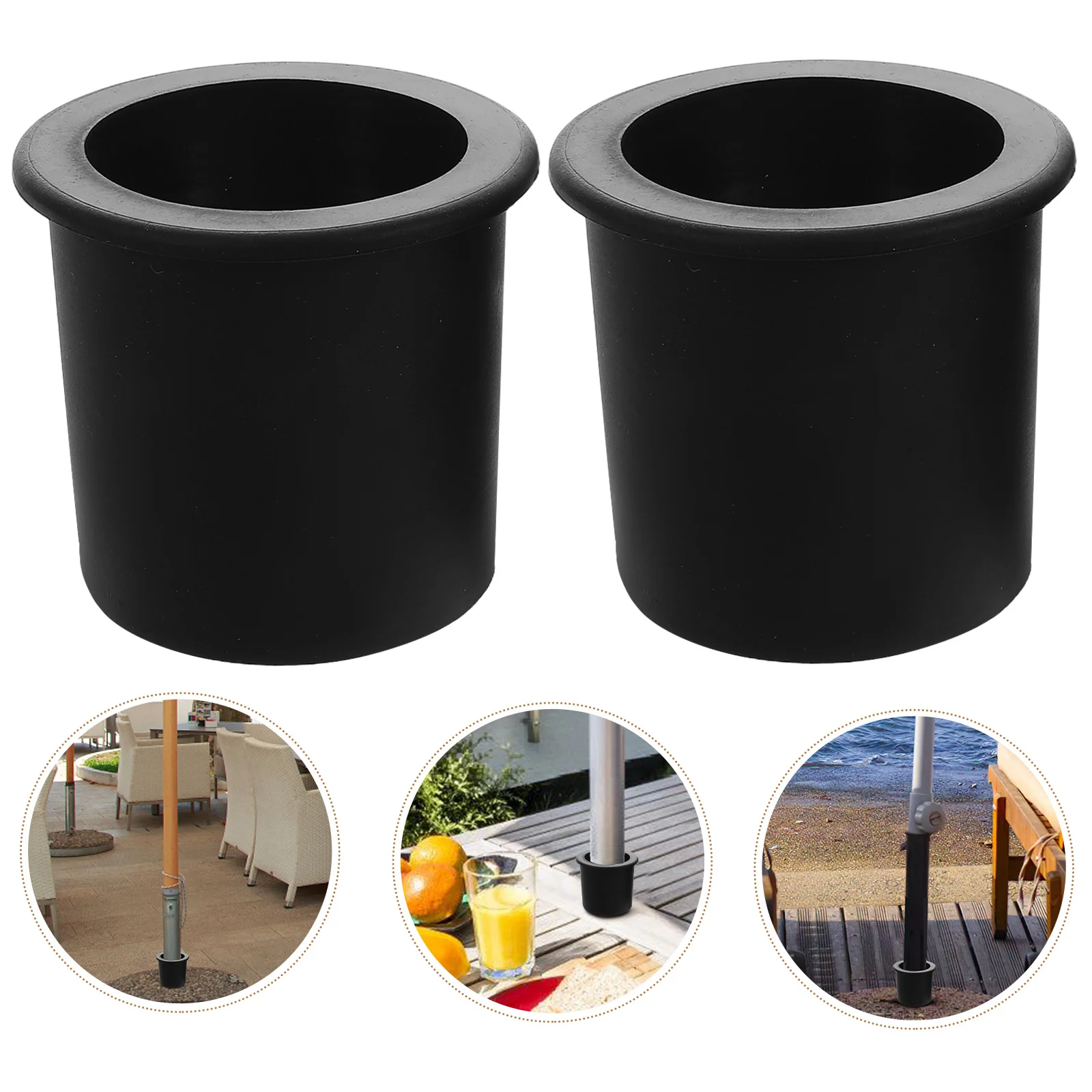 

Umbrella Hole Kit Convenient Plugs Patio Table Ring Insert Replacement Stand Outdoor Parts Umbrellas for Rain