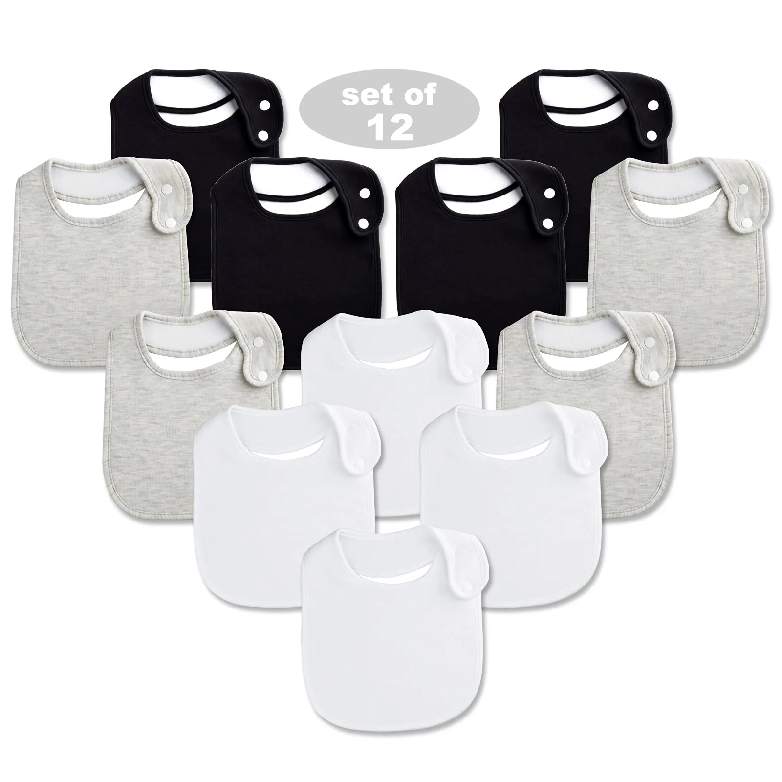 

Baby Bibs Soft and Absorbent Organic Cotton Bandana Drool Bibs Set for Boys Girls Newborn 0-36 Months