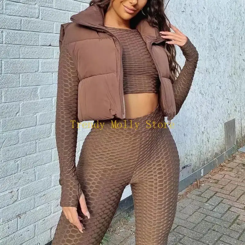 Giubbotto per palla da n5kb Donne inverno giubbotto per palla calda senza maniche da esterno senza maniche carente con cerniera