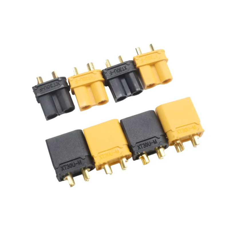 100 % brandneue 20 Paar XT30U schwarz/gelb männlich weiblich Rundstecker Stecker das Upgrade für RC FPV Lipo Batterie RC Quadcopter ESC