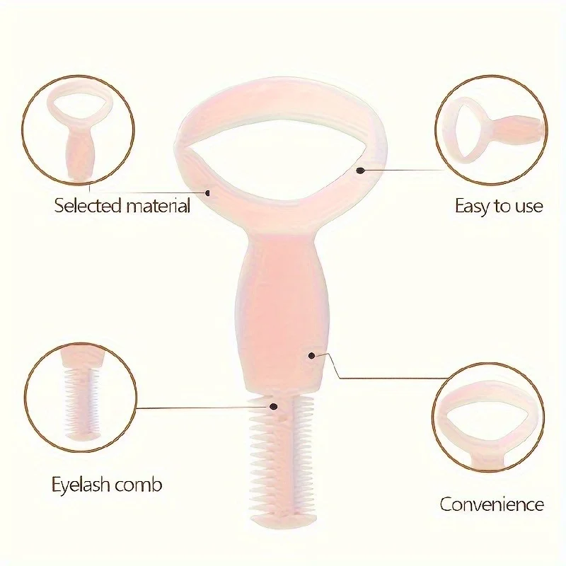 アイライナーステンシル＆マスカラガード - コーム付きマスカラアプリケーター、散らばらないメイクのためのまつげプロテクター