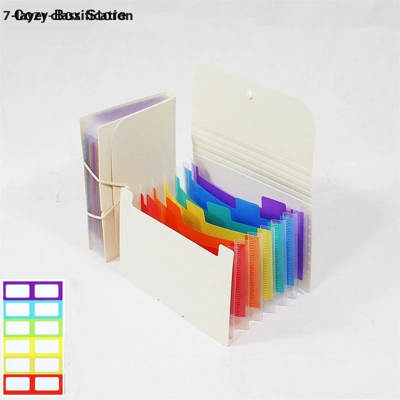 7Slot Empty A6 Organ Bag Template Storage Organizer Rectangular Nail Art Stamping Plate Holder Booklet Nail Plate Case Manicure