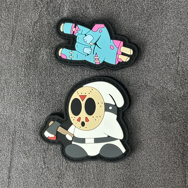 Parche táctico PVC 3D insignia moral con gancho para ropa y mochila - imagen 5