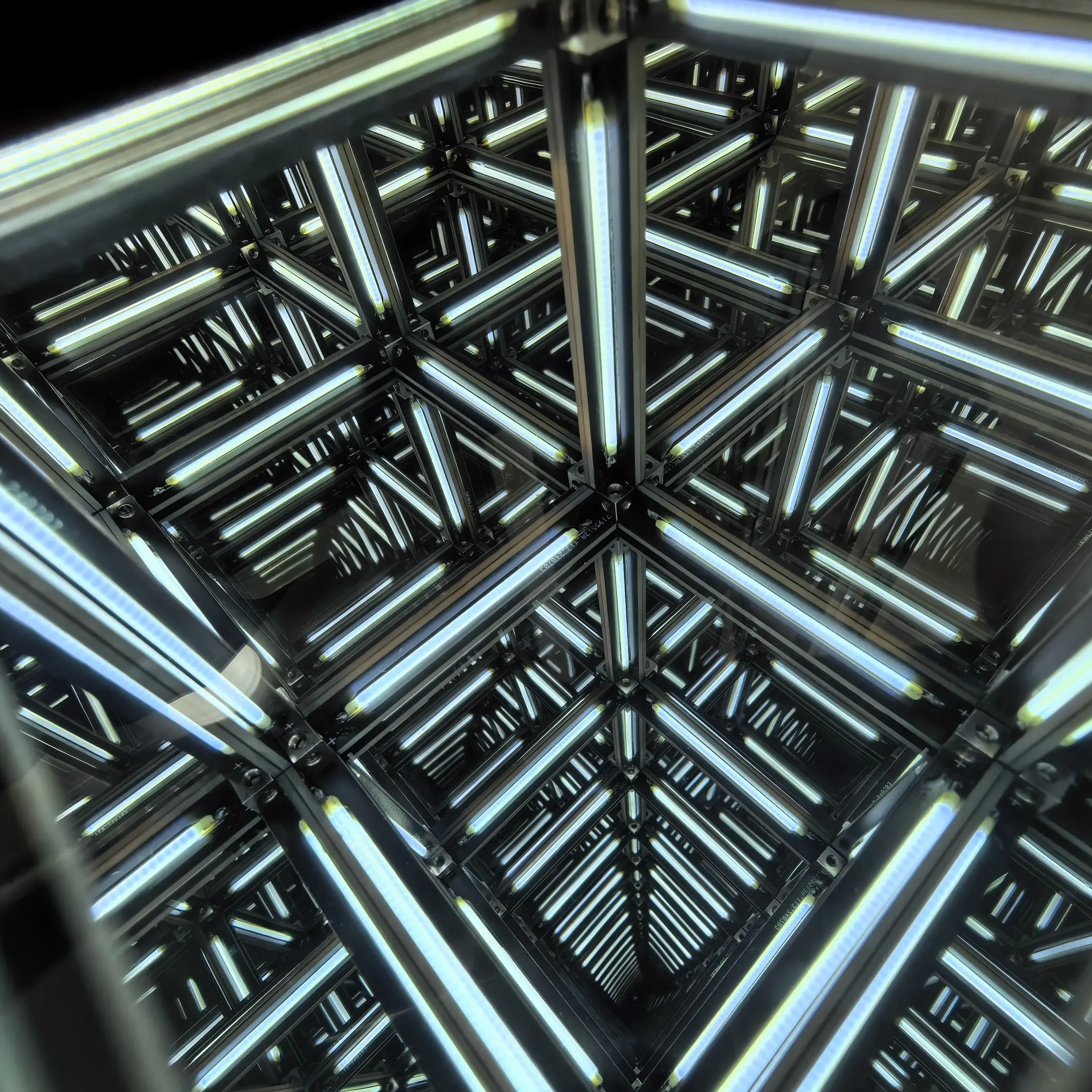 4D Hypercube RGB الألعاب المحيطة مصباح مكتب الديكور الخيال العلمي ثلاثية الأبعاد الإبداعية الهاوية ليلة ضوء هدية لغرفة النوم حفلة عيد ميلاد #4