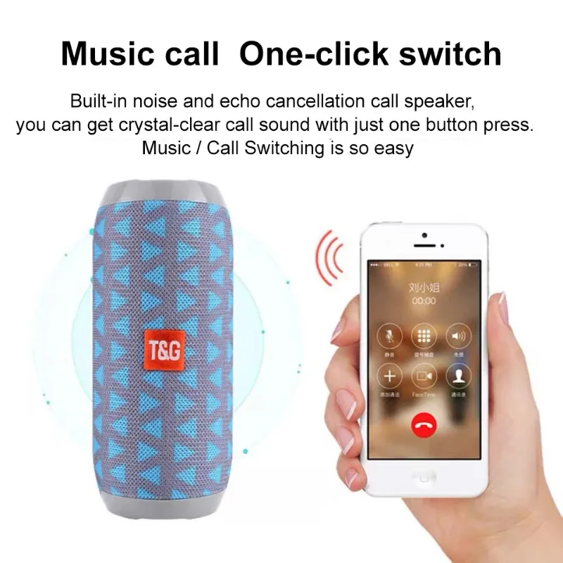 New Waterproof Wireless Bluetooth Dual Bass Speaker TG117  Portable Outdoor Sport Mini Column Music Player Support TF Card Hi-Fi