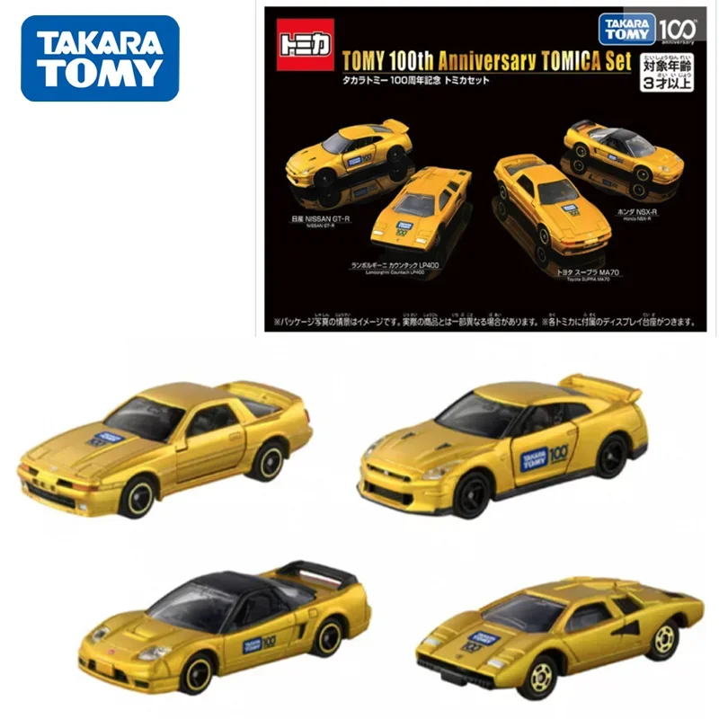 

TAKARA TOMY Tomica NEW TOMY 100th Anniversary TOMICA Set Alloy Toys Motor Vehicle Diecast Metal Model Gift for Children Boys