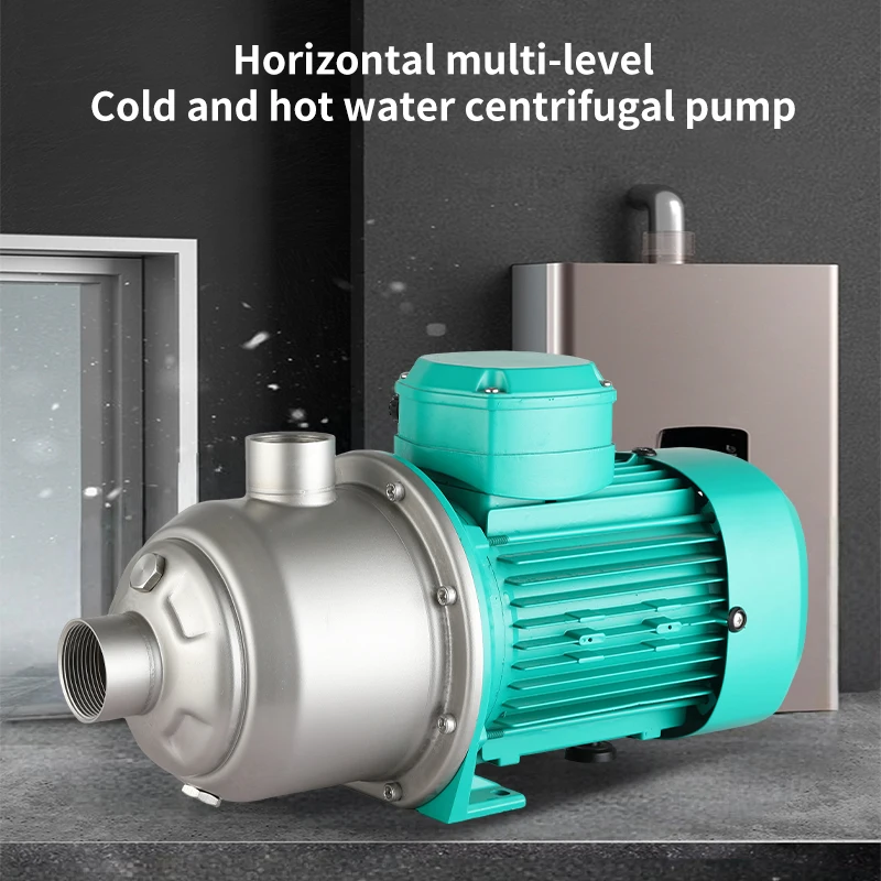 High Head Large Flow Rate Stainless Steel Booster Pump Multi-Stage Whole House Water Pump with Permanent Magnet  Well Boosting