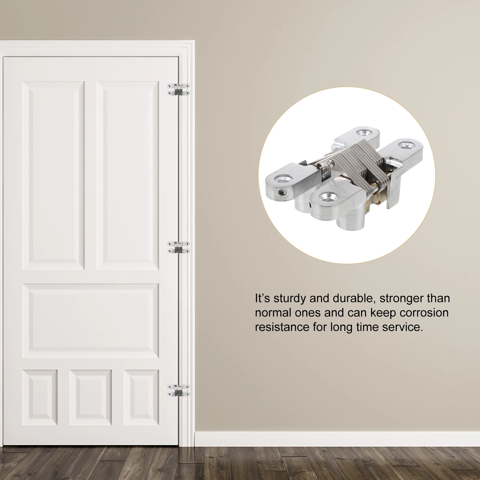 

Invisible Hinges Interior Door Hidden Stainless Steel Automatic Closing Adjustable