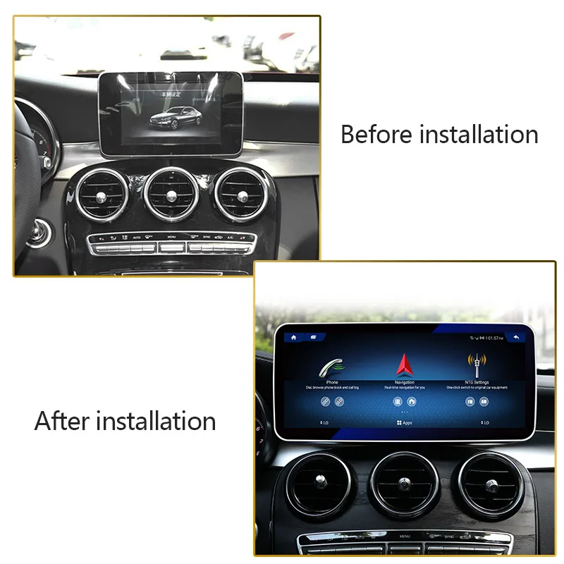 2025splendido 8 + 128G Android 13 Nuovo Android Car Stereo Multimedia Video Radio Lettore DVD per Mercedes Benz GLC 2016-2018