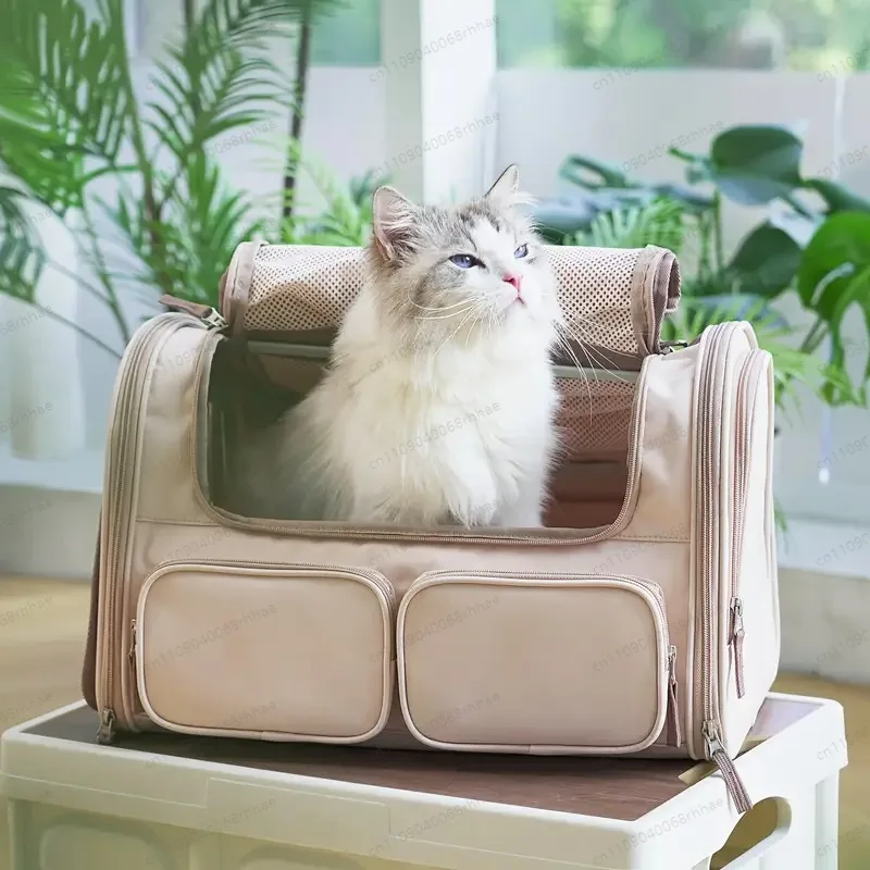 Airline Approved Soft Pet Carrier Backpack Portable Travel Bag For Small Cats Dogs Outdoor Transport