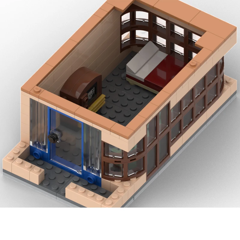 1469PCS MOC Boutique Cafe Edificio modulare Architettura in stile europeo Modello fai da te Blocchi di costruzione Giocattoli di compleanno Regalo