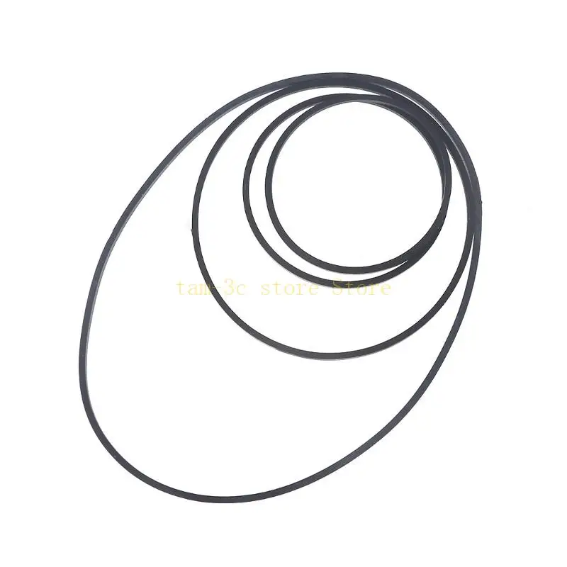 100 Buah 1Mm Sabuk Mesin Pita Kaset Persegi Ukuran Campuran Berbagai Macam Sabuk Umum untuk Perekam Walkman Repeater DVD D0UA