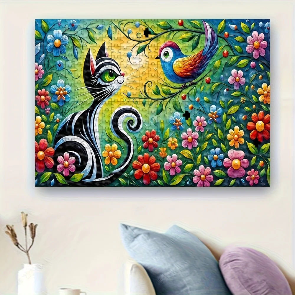 Puzzle adulte 500/1000 pièces |   Jeu familial amusant de haute qualité, anti-stress, idéal pour les anniversaires, Noël, Halloween et cadeau