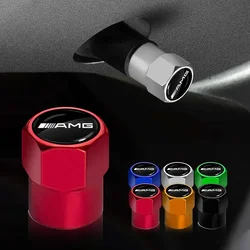 4pcs Car Styling Aluminum Emblem Wheel Tire Valve Stem Air Caps For Mercedes Benz AMG W212 W204 W211W168 W213 W205 W210 W108