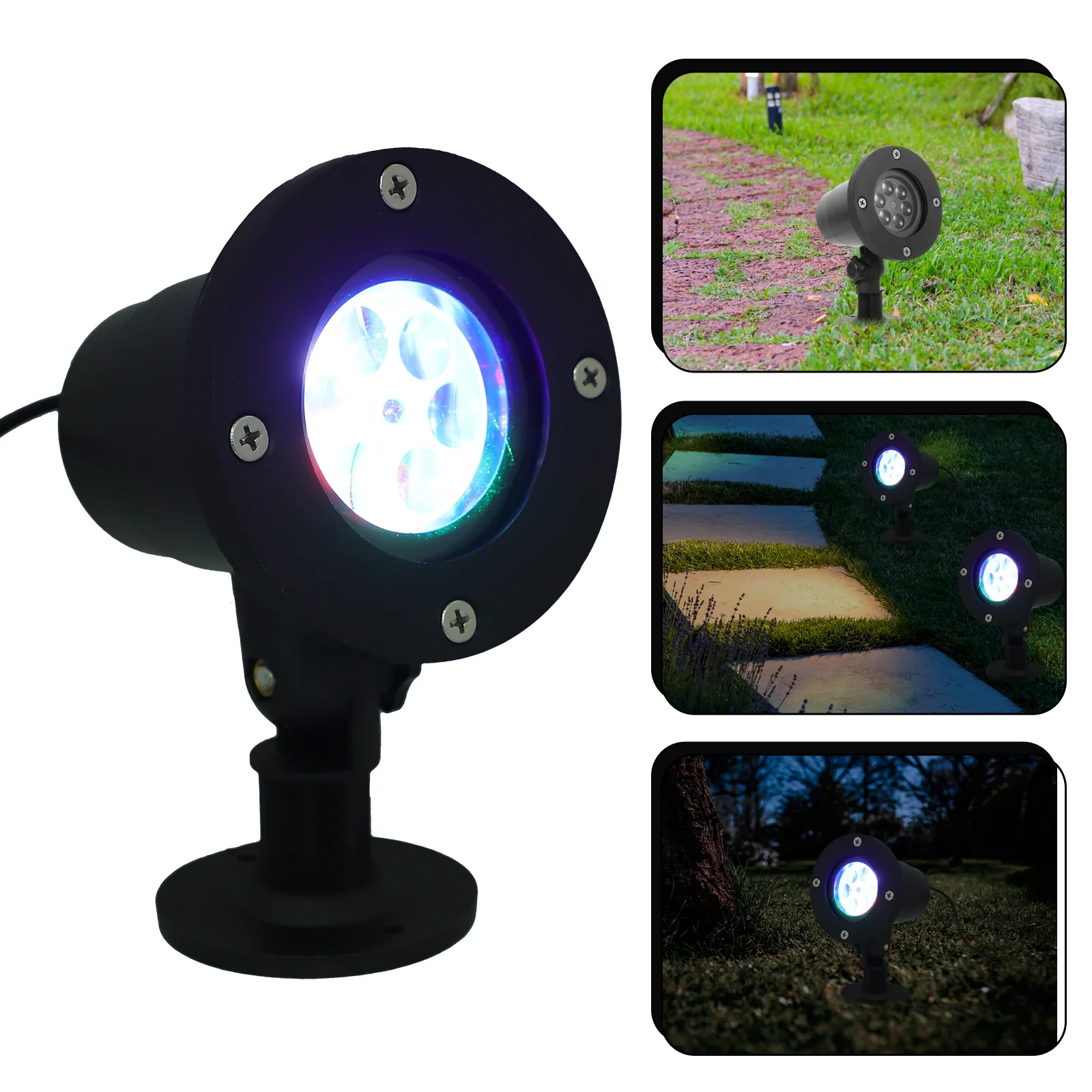 

LED Projector Lamp Holiday Light Decor Outdoor Waterproof Moving Patterns for Wall Floor Projection Christmas Halloween Ktv Bar