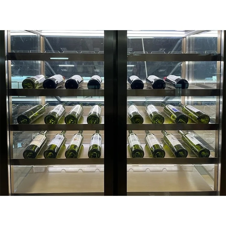 Customized Luxury Modern Living Room Hotel Bar Glass Wine Racks Storage Cabinet Wine Display Rack Cellar Cabinets for The Home