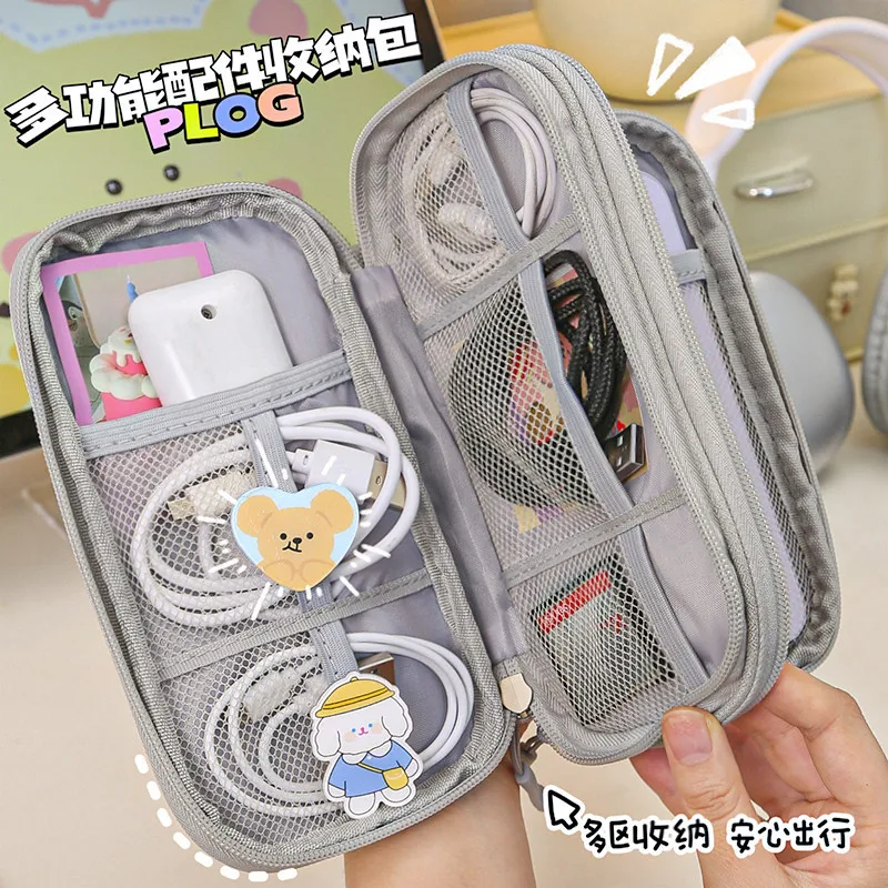 Hot Sale Travel Cable Organizer Bag Multi-Layer Large Capacity Power Bank Case Outdoor Electronic Storage Pouch