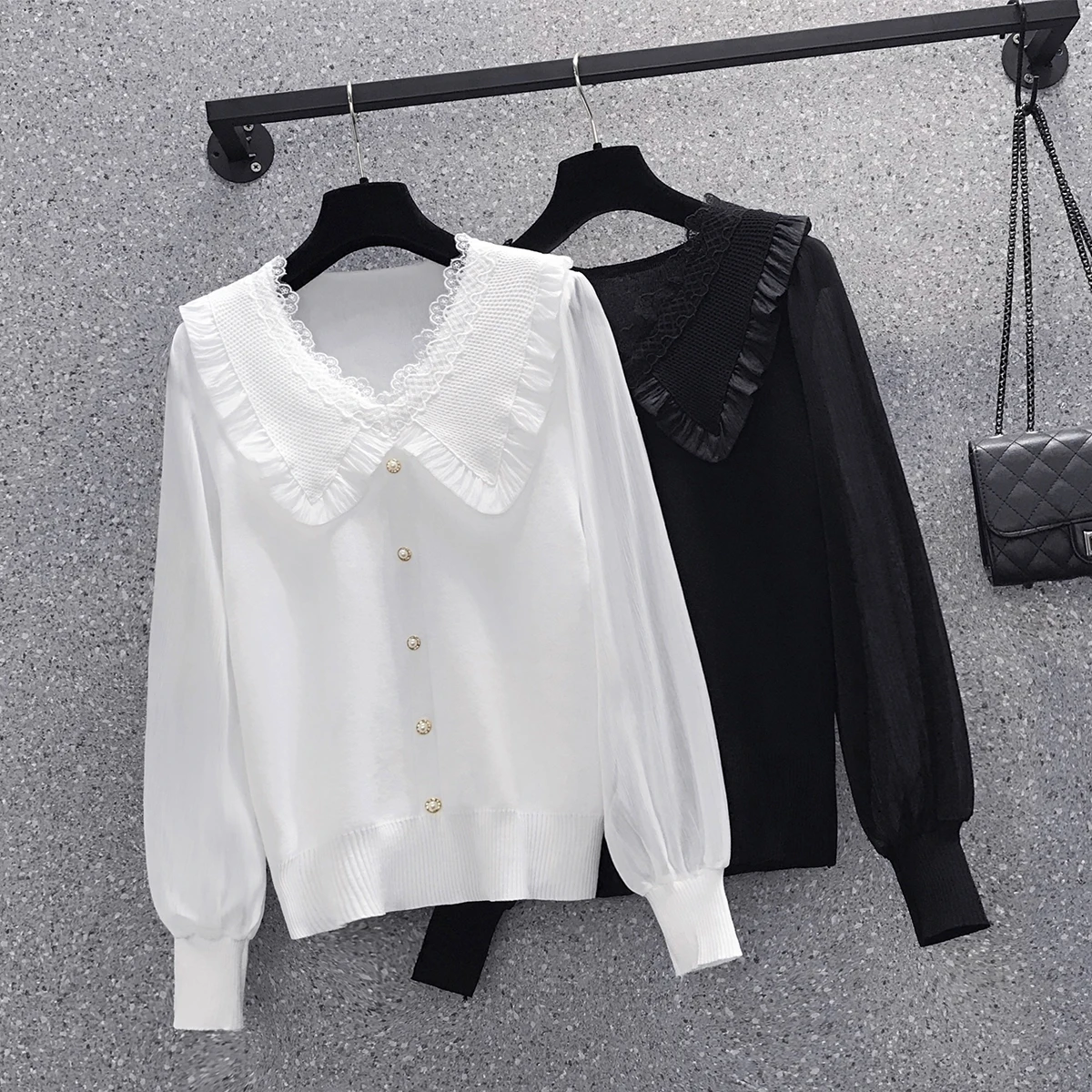 Lente Chiffon Trui Vrouwen Mode Ruche V-hals Lange Mouw Truien Office Lady Zweet Leuke Elegante Casual Sim Truien Tops