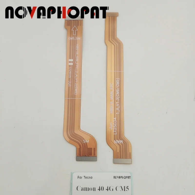 For Tecno Camon 40 4G CM5 Main Board Inter Flex Connector Motherboard USB Charger SIM Reader Flex Cable Ribbon