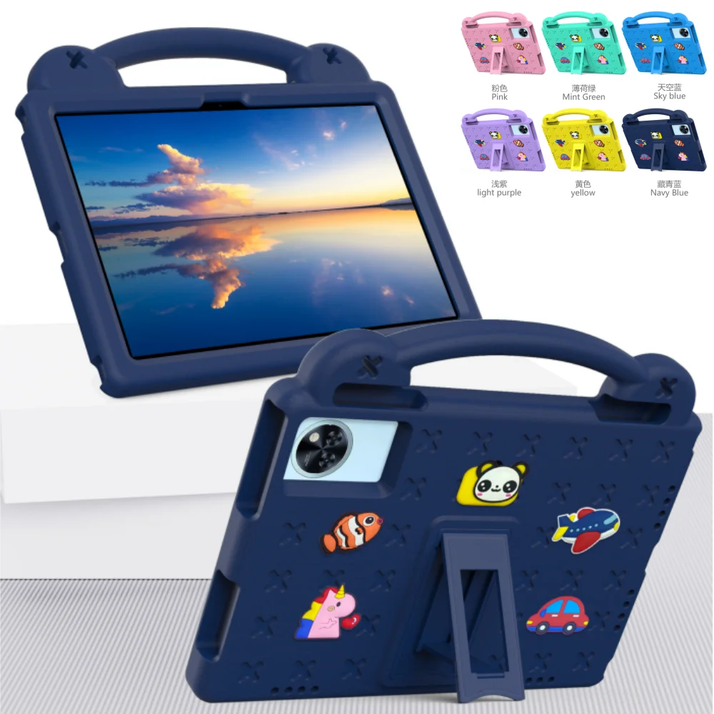 Kids EVA Case for Lenovo IdeaPad 11 TB335FC 11 inch 2025 Safe Cute Bear Handheld Stand Shockproof Tablet Cover for Idea Pad 11