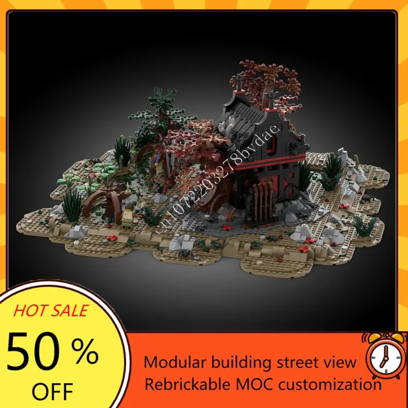 2951PCS MOC Medieval Castle Custom Puzzle Model Witch's Swamp Medieval Village Technical DIY Kit for Kids Birthday Holiday Gift