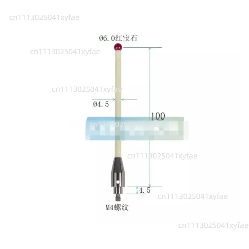 CNC Machine Online Measurement Probe Ceramic Stylus DK6.0×L100