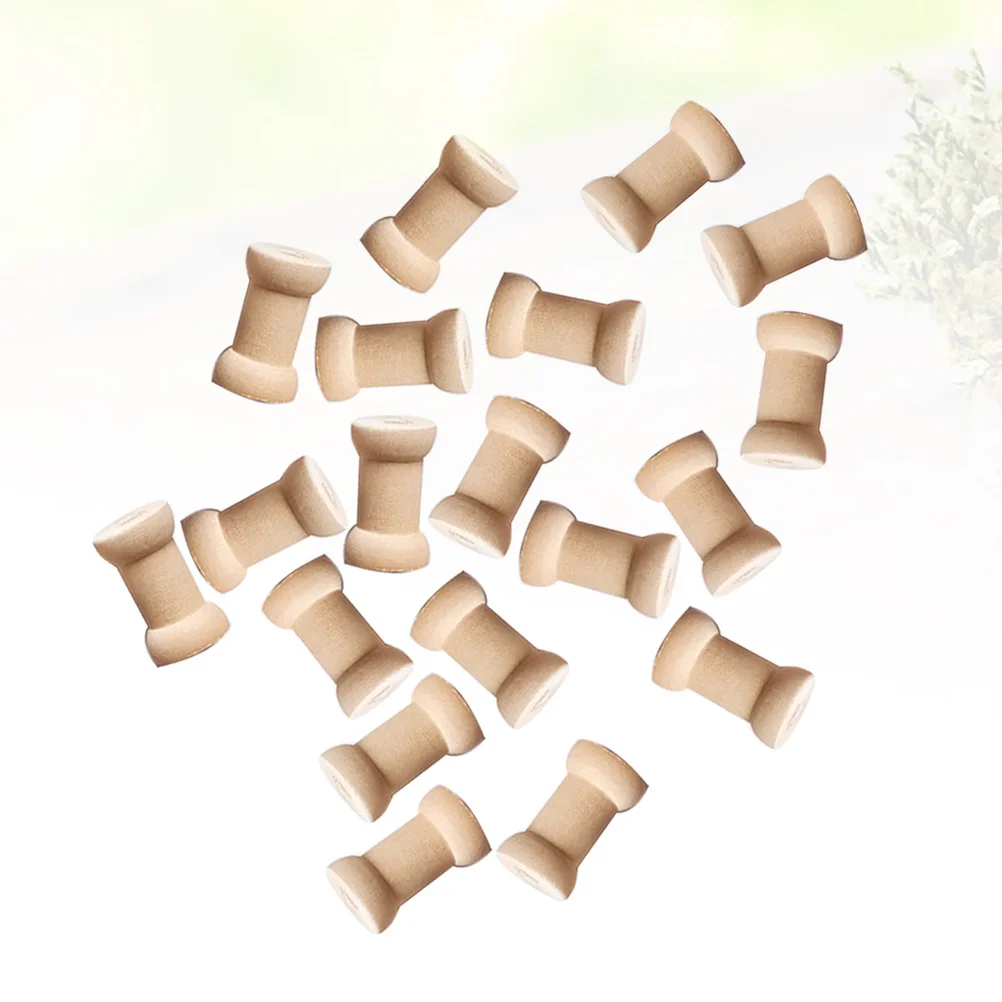 

20Pcs Weaving Bobbins Perfect Various Activities Sewing Crafts Tools Essential Items Wood Crafts Wood Spools Craft Spools