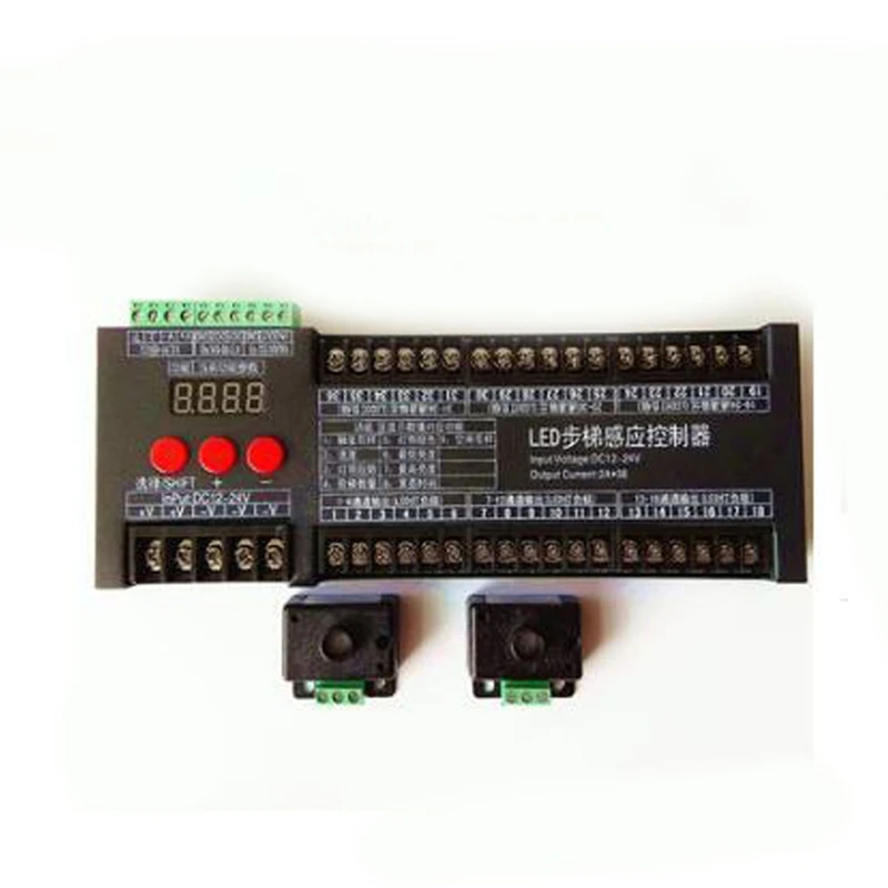 ABBN-WS2811 Led Strip Lights 6-36 Channel Human Infrared Touch Multi-Function Induction Controller Staircase Lamp Running