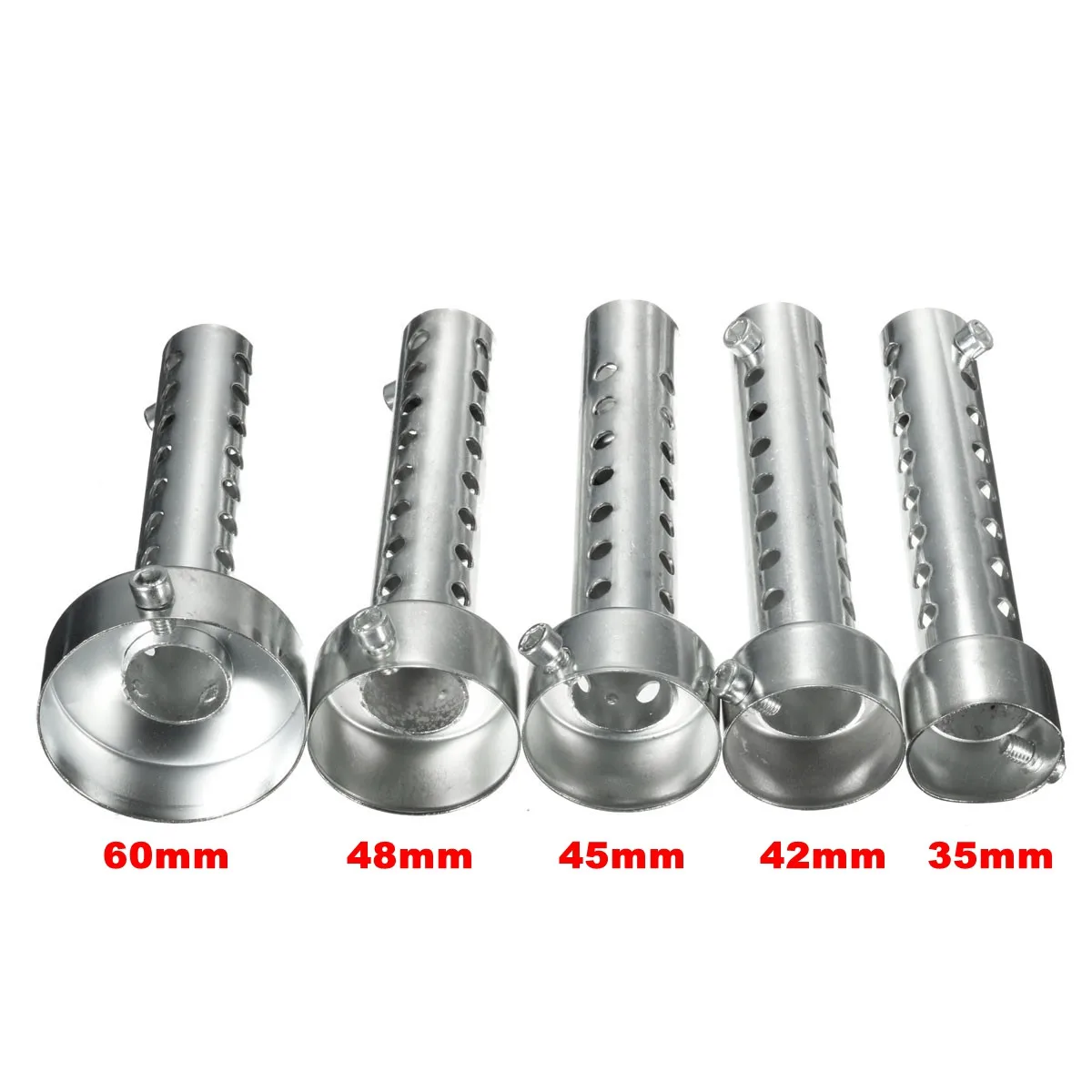 Peredam suara motor, peredam suara panjang, aksesori motor Universal ukuran 42mm 45mm 48mm 60mm